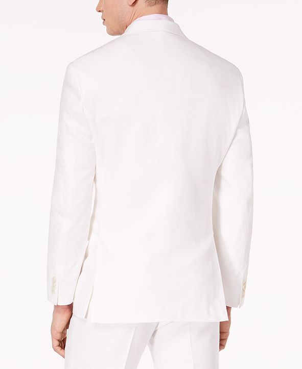Sean John Men's Classic-Fit White Linen Suit Jacket & Reviews - Blazers ...