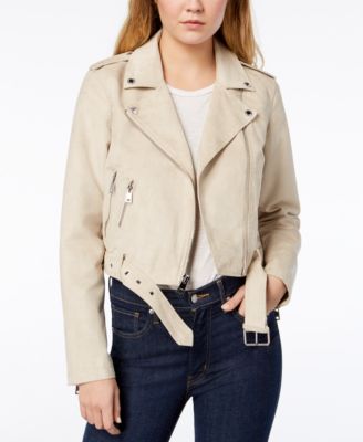 levi's faux suede moto jacket