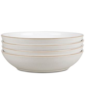 Set of 4 Cream Denby Natural Canvas Pasta Bowl Set