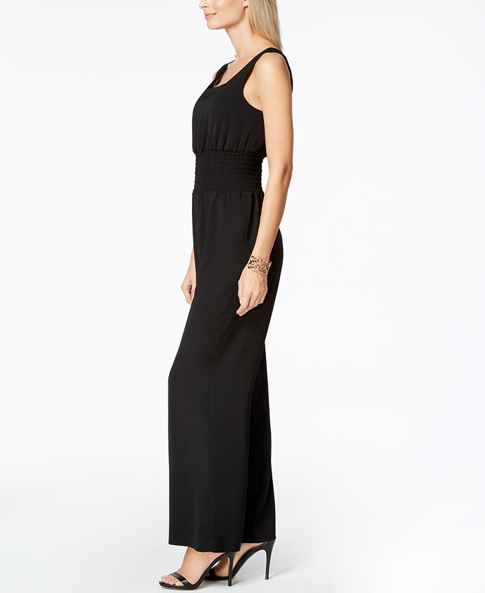 Nine West Smocked Jumpsuit Macy's