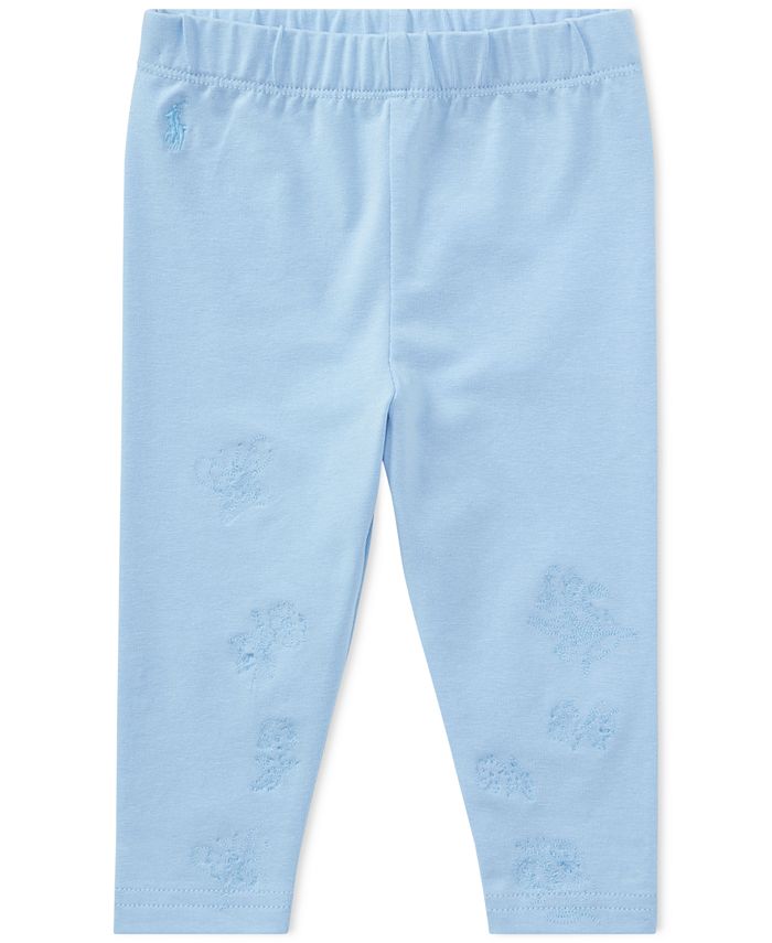 Polo Ralph Lauren Ralph Lauren Embroidered Leggings, Baby Girls Macy's