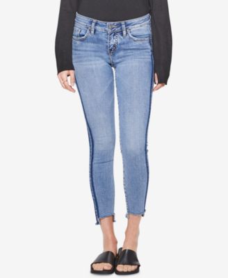 jeans with silver side stripe