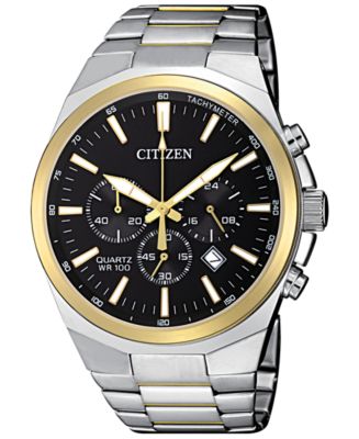 Citizen Men's Chronograph Quartz Two-Tone Stainless Steel Bracelet ...