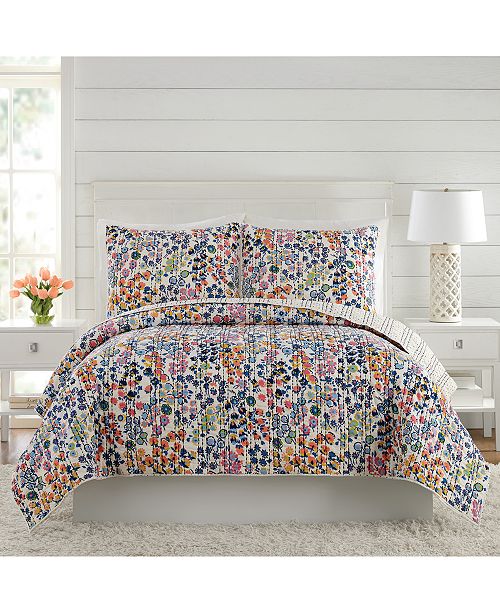 Peking Handicraft Inc Vera Bradley Petite Floral Full Queen Quilt