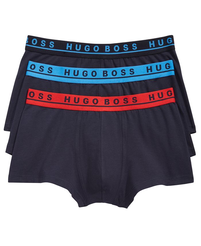 Hugo Boss Men's 3-Pk. Stretch Trunks - Macy's