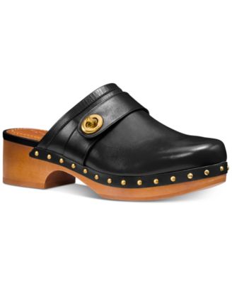 coach turnlock clogs