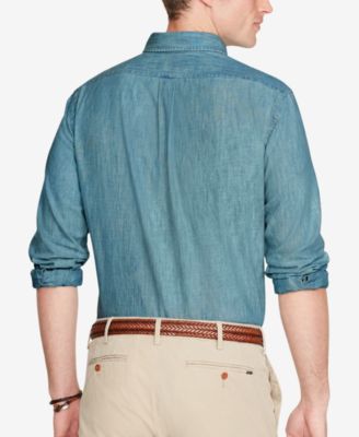 ralph lauren chambray shirt mens