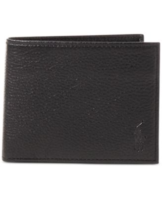 Polo Ralph Lauren Men's Wallet, Pebbled Passcase - Macy's