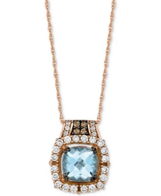 levian aquamarine pendant