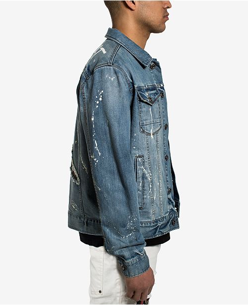 Sean John Men's Basquiat Pez Denim Jacket, Created for Macy's - Coats ...