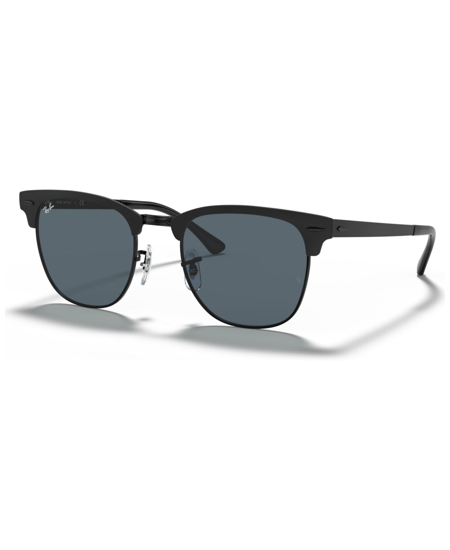 Солнцезащитные очки Ray-Ban Clubmaster Metal RB3716, цвет: Синий / Чёрный — фото 1