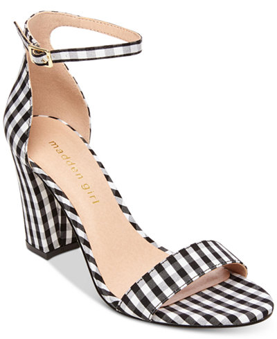 madden bella sandals block heel piece shoes