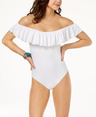 Raisins - Juniors' Barbados Off-The-Shoulder Cheeky One-Piece Swimsuit