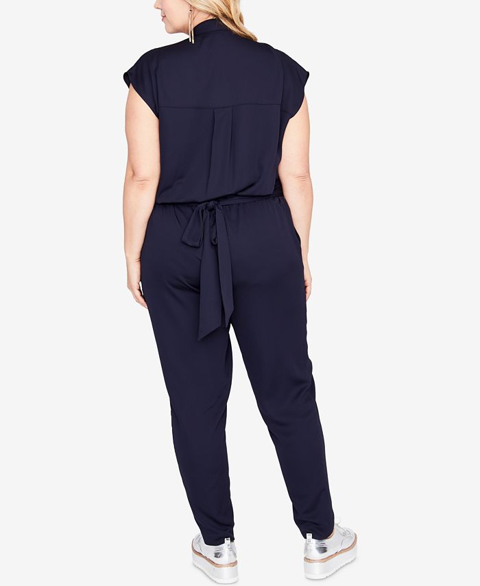 RACHEL Rachel Roy Trendy Plus Size Utility Jumpsuit Macy's