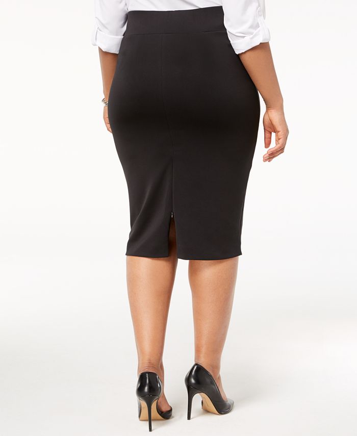 Alfani - Plus Size Knit Pencil Skirt