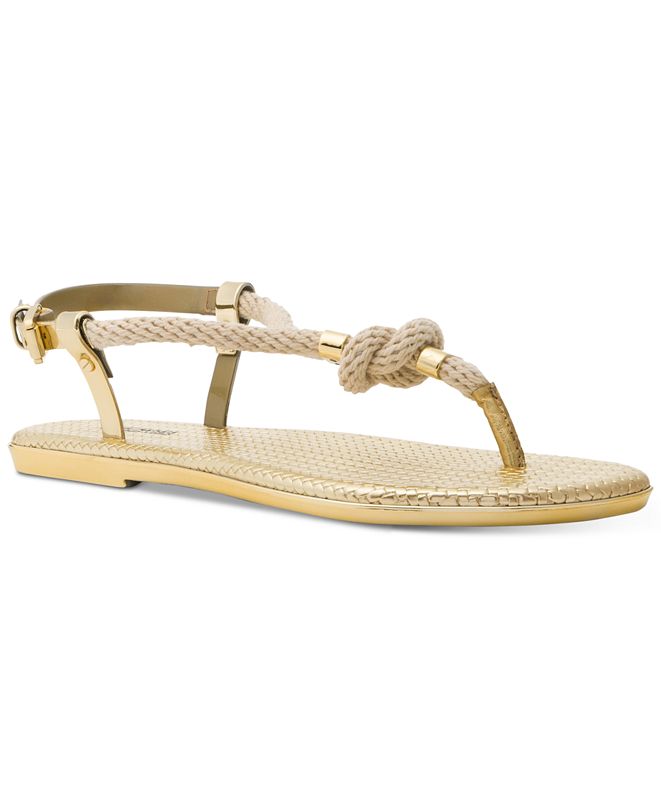 michael kors flat jelly sandals