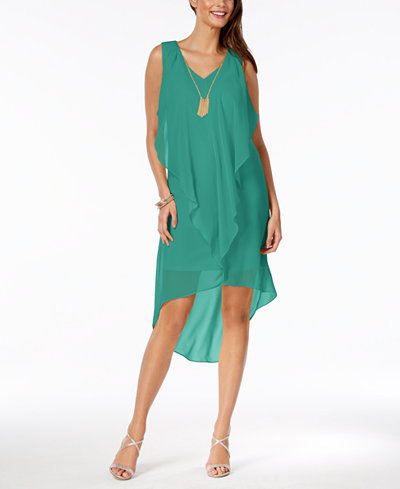 macy's bridal at salon Dress, Sodi Shift for Low High Thalia Macy Created Ruffled macy's bridal at salon Dress, Sodi Shift for Low High Thalia Macy Created Ruffled