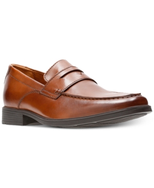 image of Clarks Men-s Tilden Way Leather Penny Loafers Men-s Shoes
