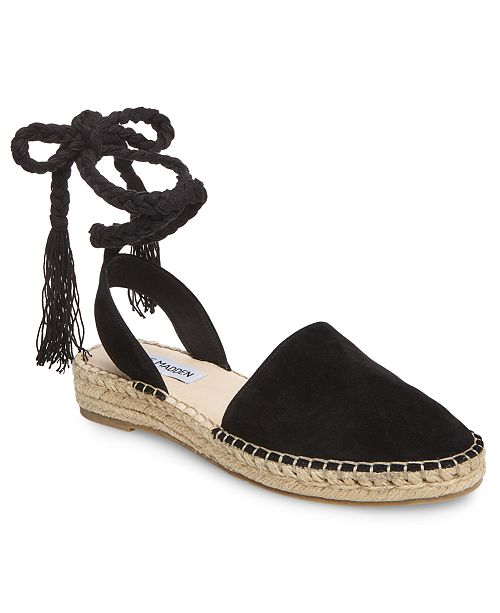 lace espadrilles flats