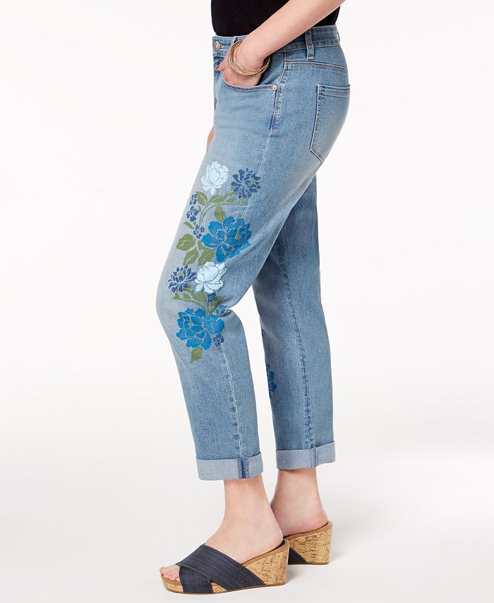 Macy's style and co cheap boyfriend jeans