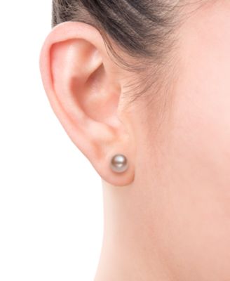 Cultured Freshwater Pearl Stud Earrings (7mm) in 14k Gold