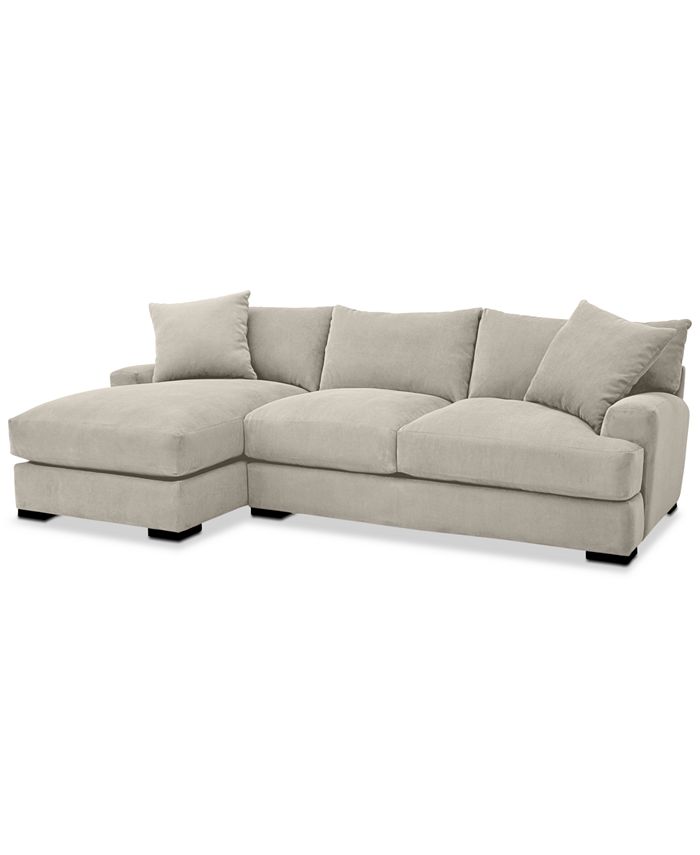 Furniture Rhyder 2Pc. Fabric Sectional Sofa with Chaise, Created for Macy's Macy's