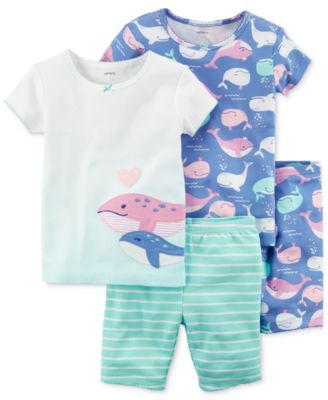 Carter's - 4-Pc. Printed Pajamas Set, Baby
