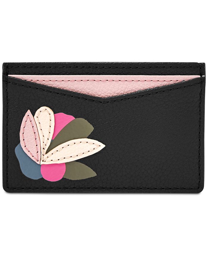 Fossil Leather Card Case Macy's