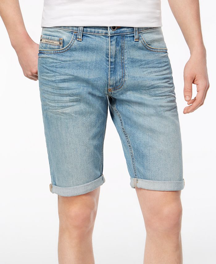 Calvin Klein Jeans Men's Sun & Ocean Five-Pocket Denim Shorts - Macy's