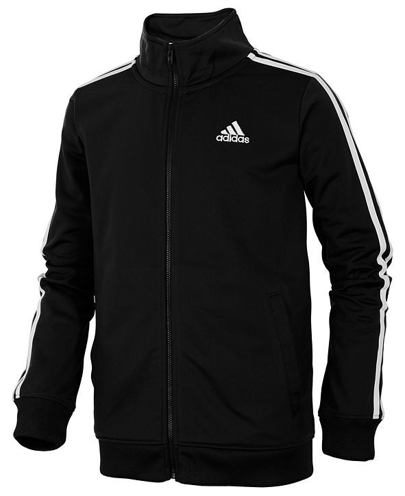 adidas Iconic Zip-Up Tricot Jacket, Little Boys & Reviews - Coats ...