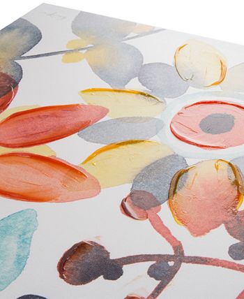 JLA Home - Intelligent Design Sweet Florals 2-Pc. Hand-Embellished Canvas Print Set