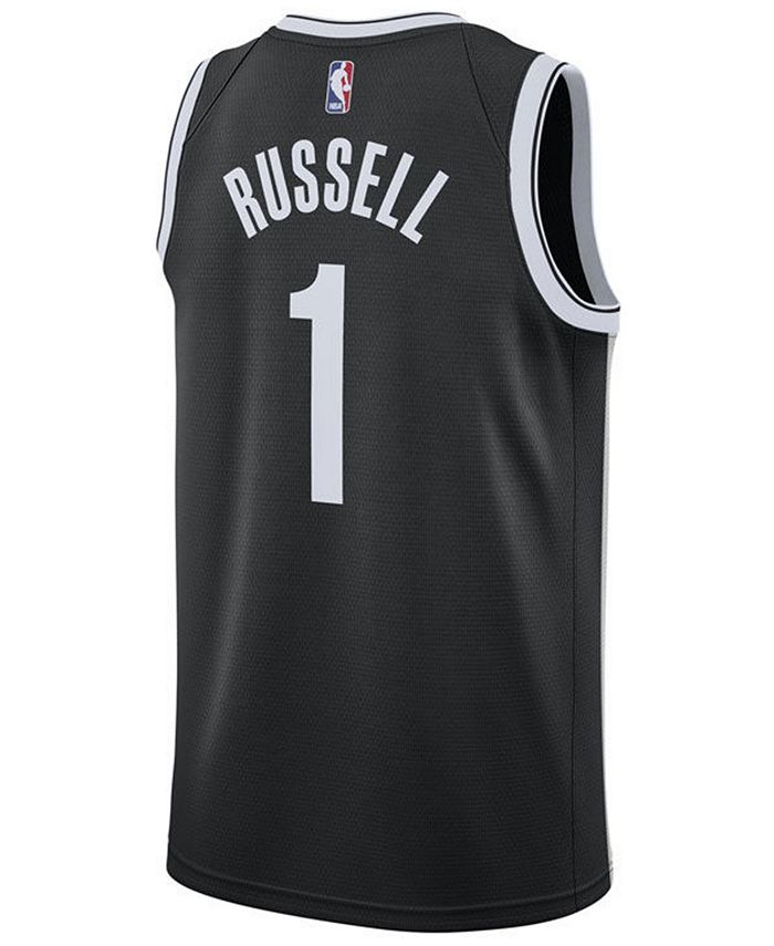 Nike Men's D'Angelo Russell Brooklyn Nets Icon Swingman Jersey ...