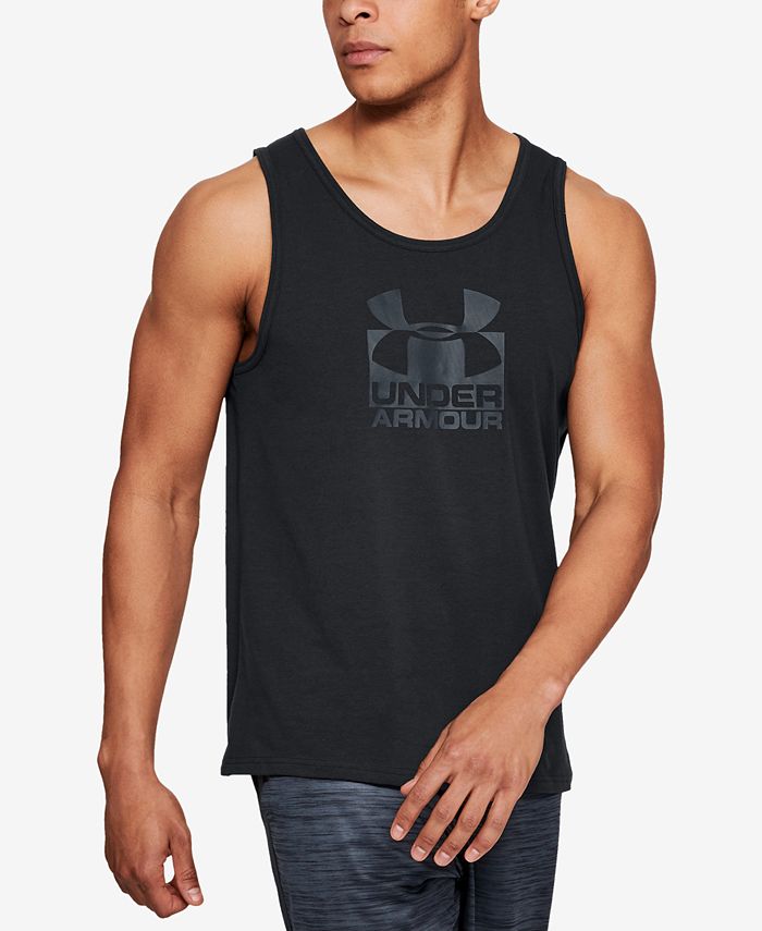Under Armour Men's Charged Cotton® Logo Tank Top & Reviews - T-Shirts ...