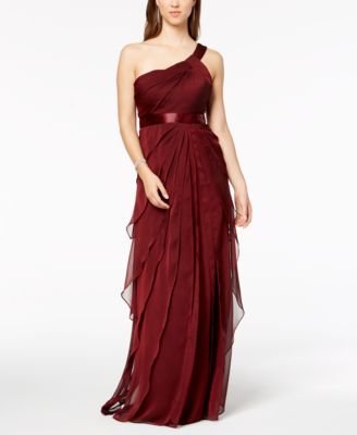 Adrianna Papell Tiered Chiffon Dress