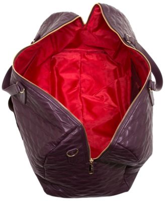 dkny quilted barrel duffle large