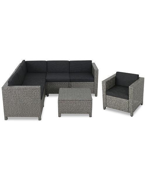 Furniture Monterey 7 Pc Outdoor Sectional Sofa Set Quick Ship