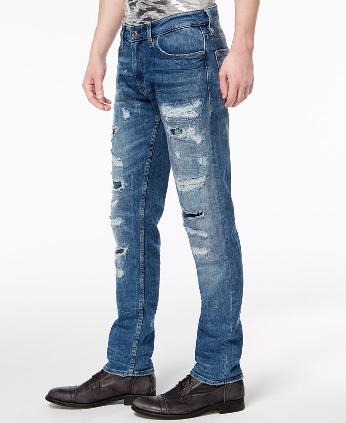 GUESS Men's Slim Tapered Fit Stretch Jeans & Reviews - Jeans - Men - Macy's