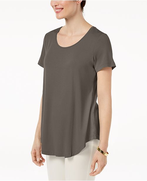 Jm Collection Scoop Neck Top Created For Macy S Reviews Tops