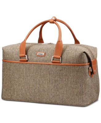 tweed duffle bag