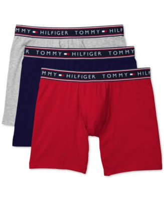 Tommy Hilfiger Men's Cotton Stretch Boxer Brief, 3 Pack - Macy's