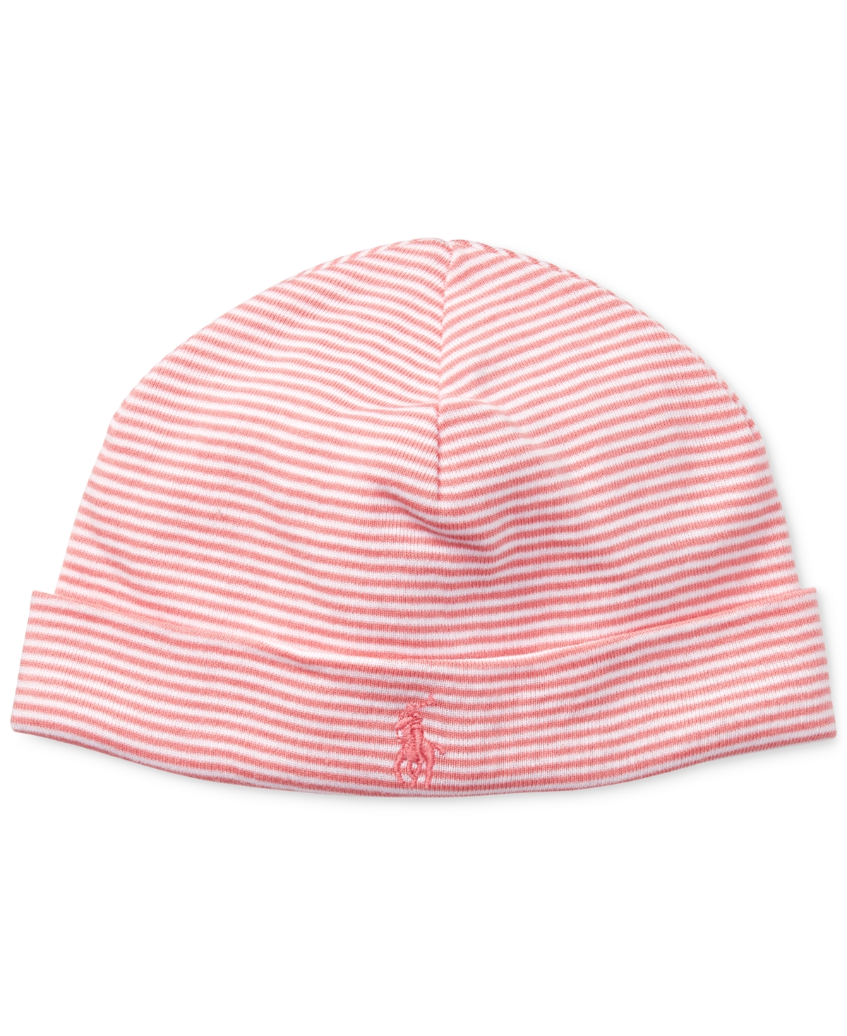 Polo Ralph Lauren Baby Girls Striped Soft Cotton Hat In Paisley Pink