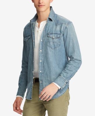 ralph lauren denim shirt for men