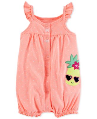 Carter's - Pineapple Romper, Baby Girls