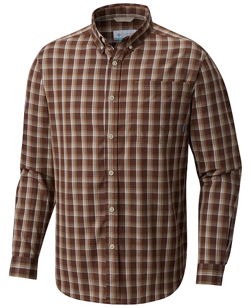 Columbia Men's LongSleeve Plaid Shirt & Reviews Casual ButtonDown
