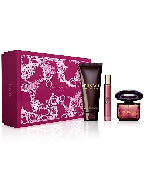 Versace 3 Pc Crystal Noir Gift Set Reviews All Perfume Beauty Macy S