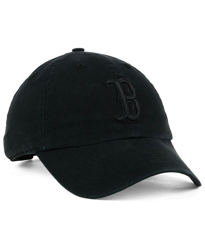 '47 Brand Boston Red Sox Black on Black CLEAN UP Cap - Macy's