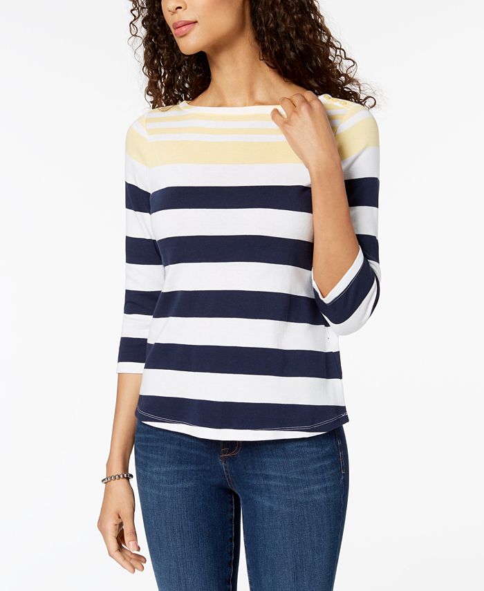 Macys boat neck hot sale tops