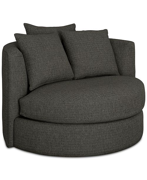 Martha Stewart Collection Limited Availability Mylie Fabric Swivel