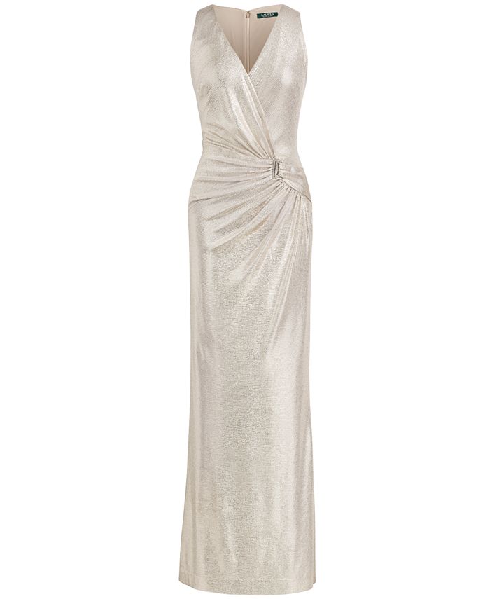Lauren Ralph Lauren Metallic Gown & Reviews - Dresses - Women - Macy's