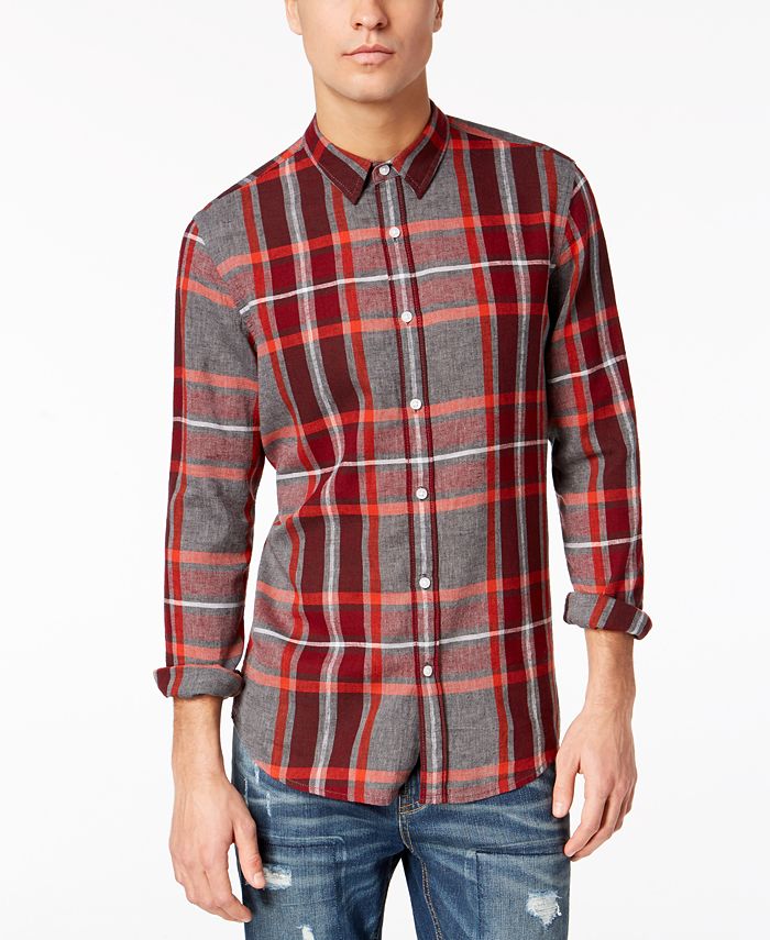 American Rag Men's Plaid Shirt, Created for Macy's & Reviews - Casual ...